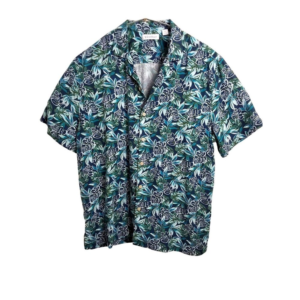 Caribbean Men's Hawaiian‎ Floral button-down shirt - Size XL
